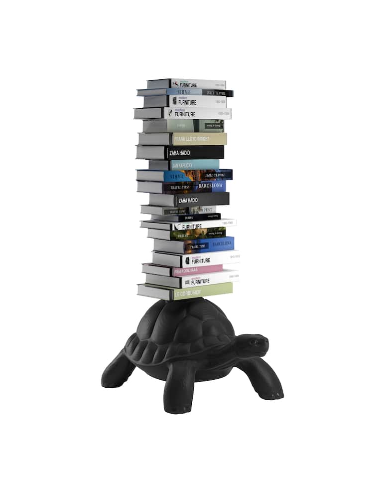 Qeeboo Turtle Carry Bookcase Nero - immagine 3 Qeeboo Turtle Carry Bookcase Nero - immagine 3
