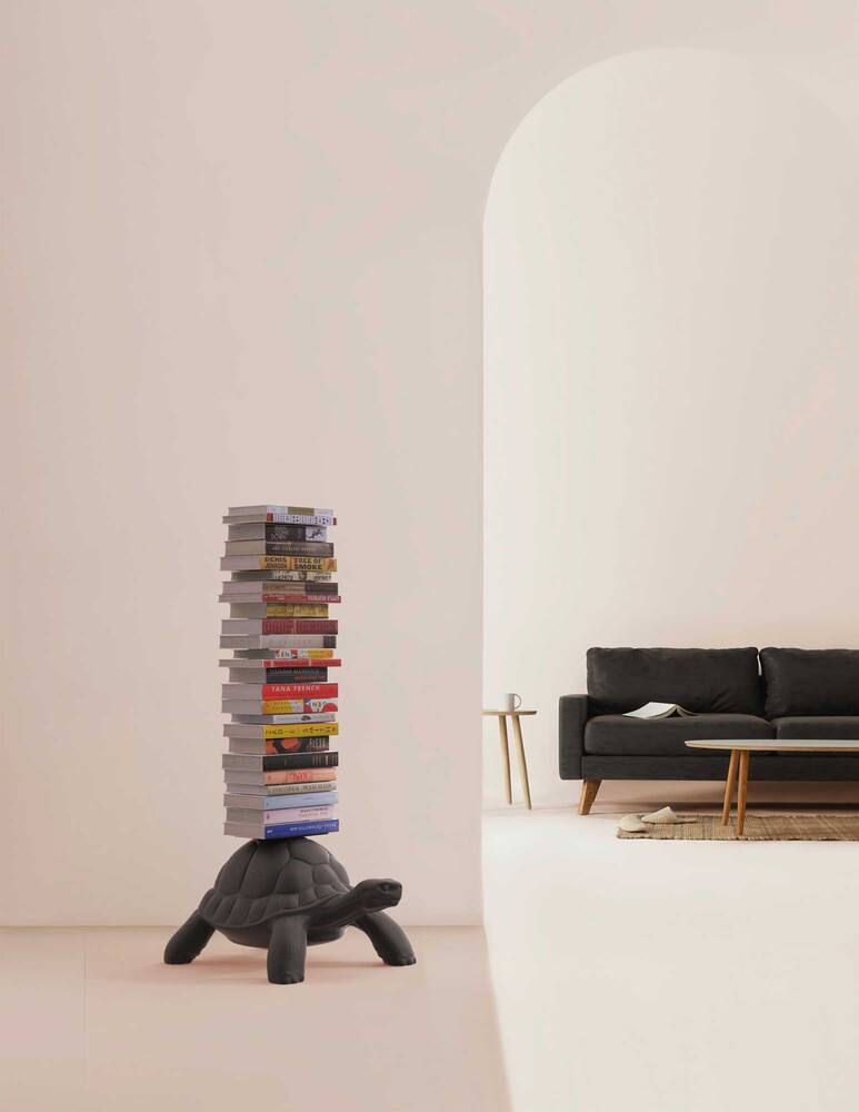 rinascente Qeeboo Turtle Carry Bookcase Nero