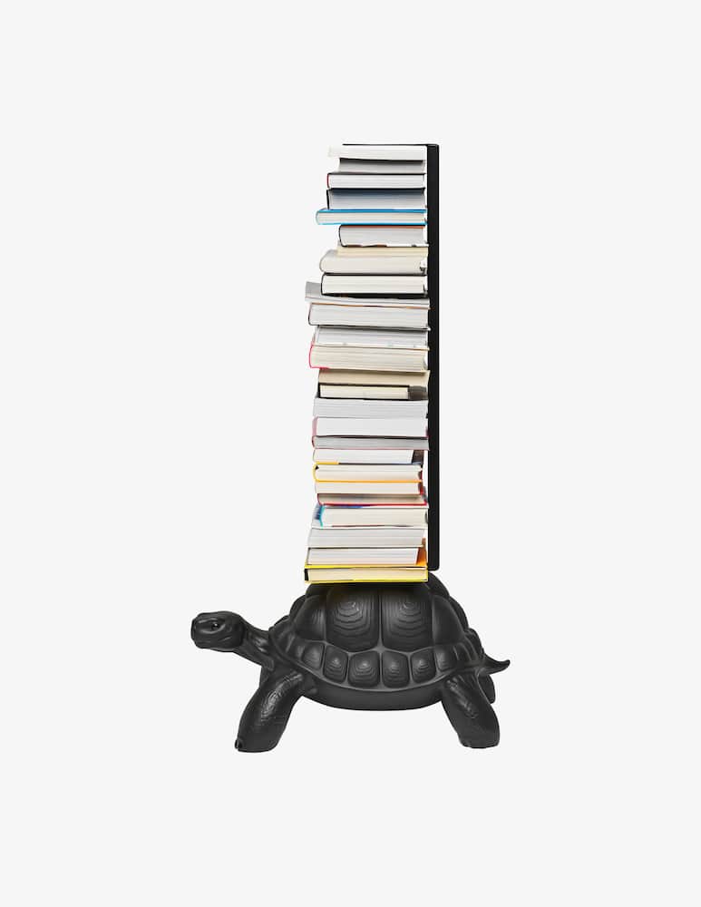 Qeeboo Turtle Carry Bookcase Nero - immagine 5 Qeeboo Turtle Carry Bookcase Nero - immagine 5