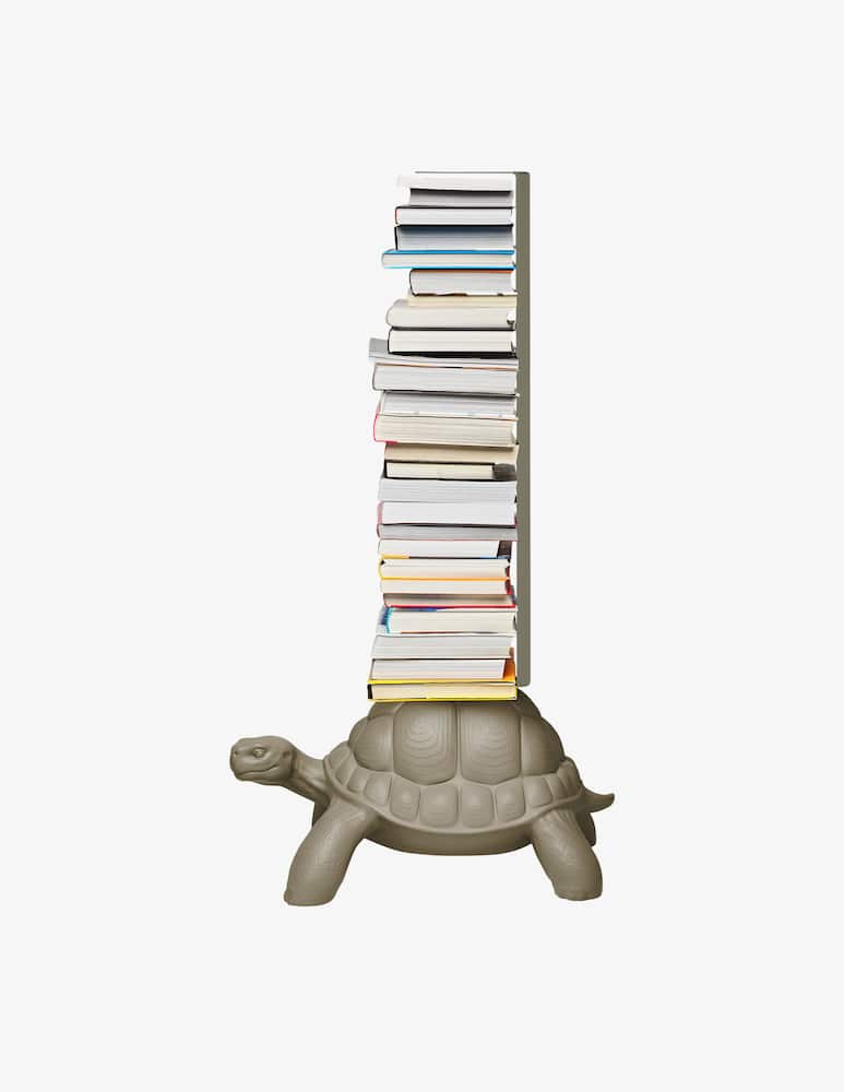 Qeeboo Libreria Turtle Carry Grigio Tortora - immagine 2 Qeeboo Libreria Turtle Carry Grigio Tortora - immagine 2