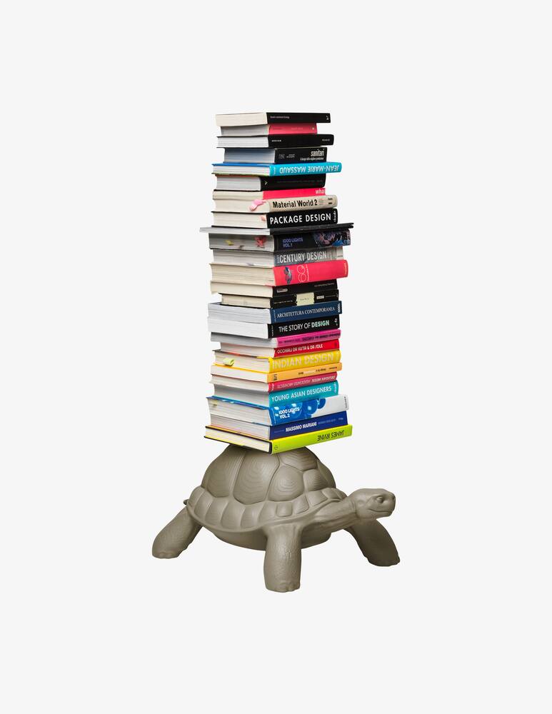 rinascente Qeeboo Libreria Turtle Carry Grigio Tortora