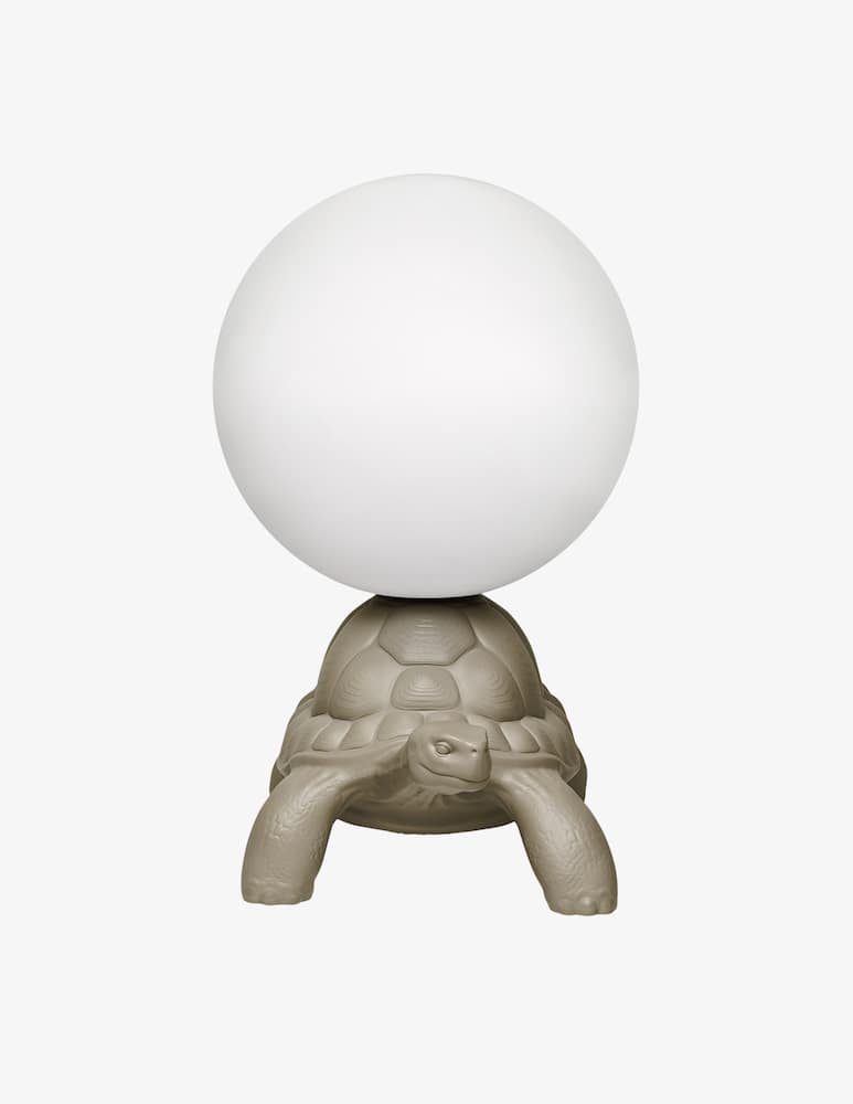 Qeeboo Turtle Carry Lampada Da Terra Grigio Tortora - immagine 1 Qeeboo Turtle Carry Lampada Da Terra Grigio Tortora - immagine 1