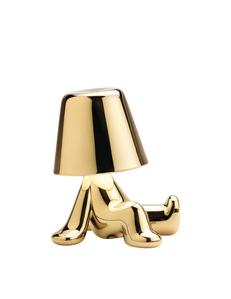 rinascente Qeeboo Golden  Brothers-Bob Table Lamp - Gold