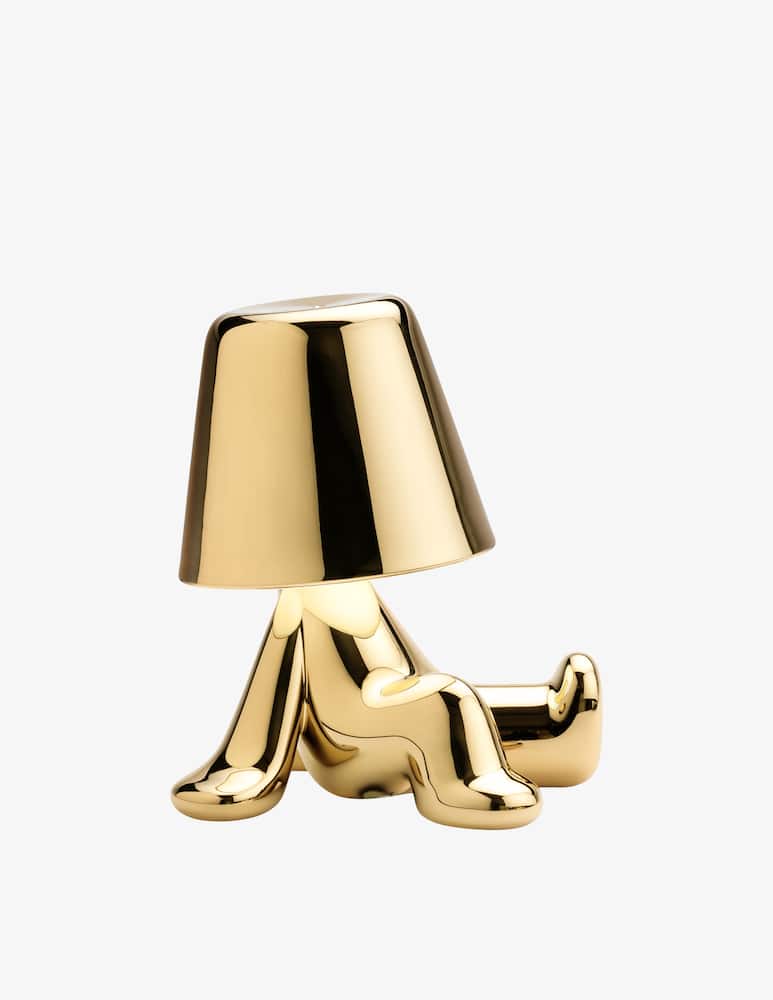 rinascente Qeeboo Golden  Brothers-Bob Table Lamp - Gold