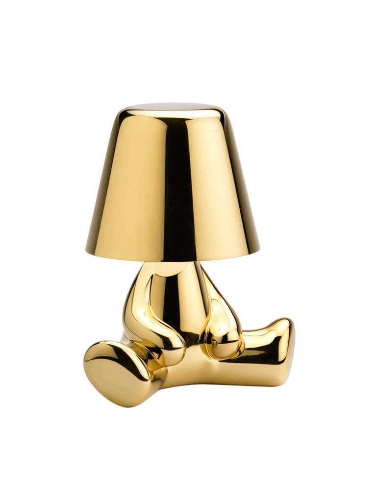 rinascente Qeeboo Golden  Brothers-Joe Table Lamp - Gold