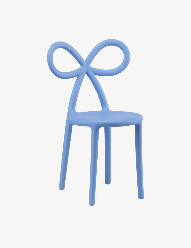 rinascente Qeeboo Sedia Ribbon Baby Azzurra