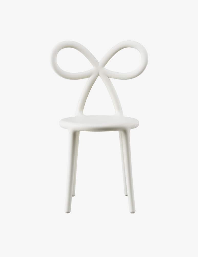 Qeeboo Sedia Ribbon Baby Bianca - immagine 1 Qeeboo Sedia Ribbon Baby Bianca - immagine 1