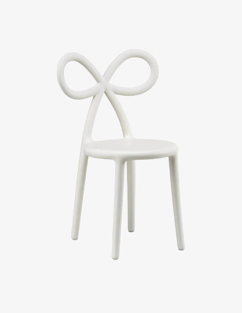 rinascente Qeeboo Sedia Ribbon Baby Bianca