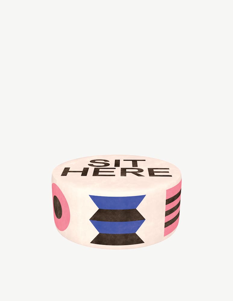 Qeeboo Pouf Oggian Sit Here L - immagine 1 Qeeboo Pouf Oggian Sit Here L - immagine 1