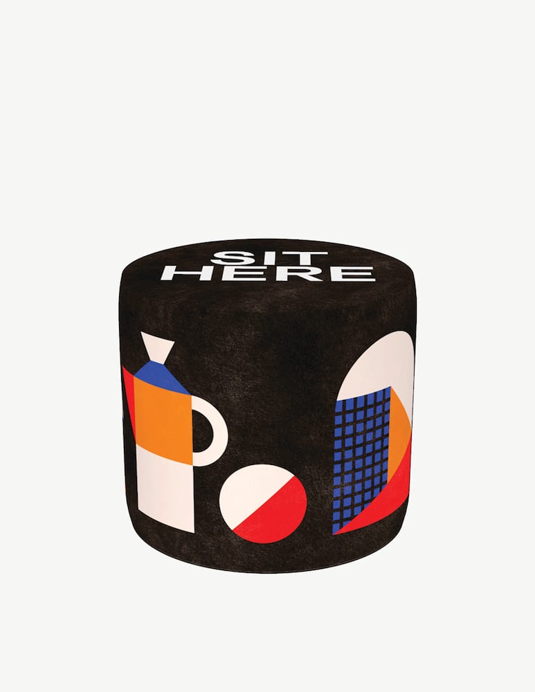 Qeeboo Pouf Oggian Sit Here S - immagine 1 Qeeboo Pouf Oggian Sit Here S - immagine 1