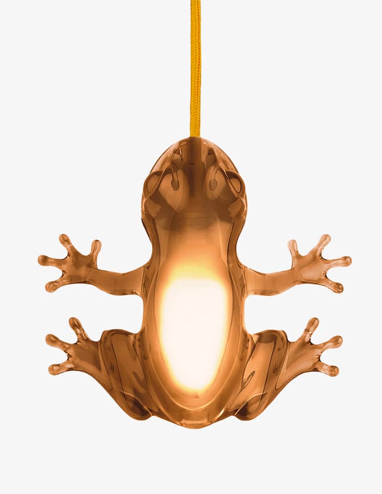 Qeeboo Hungry Frog Lamp Amber - picture 1 Qeeboo Hungry Frog Lamp Amber - picture 1