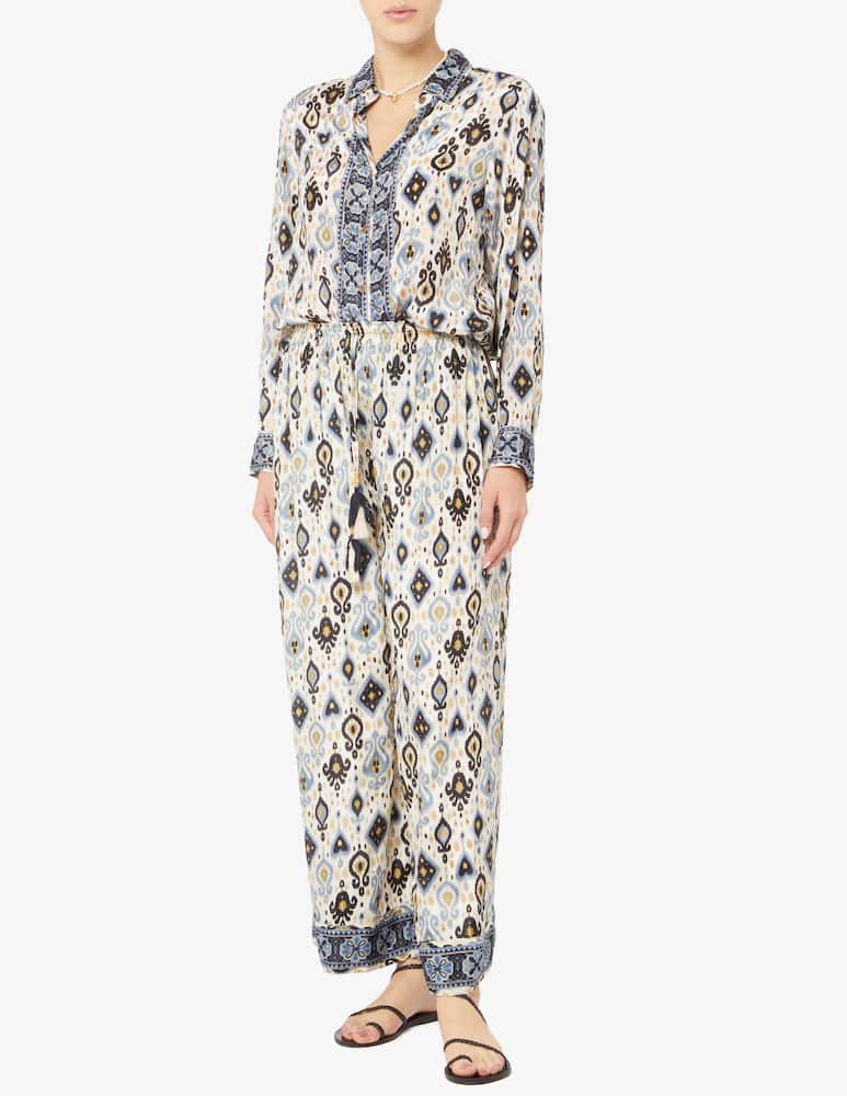 rinascente PAHIESA FORMENTERA Long silk trousers