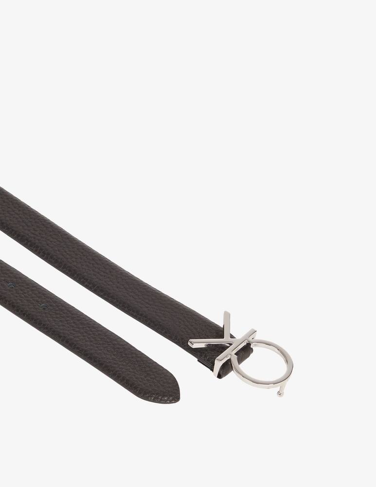 rinascente Calvin Klein Ck logo belt 3.0 pebble