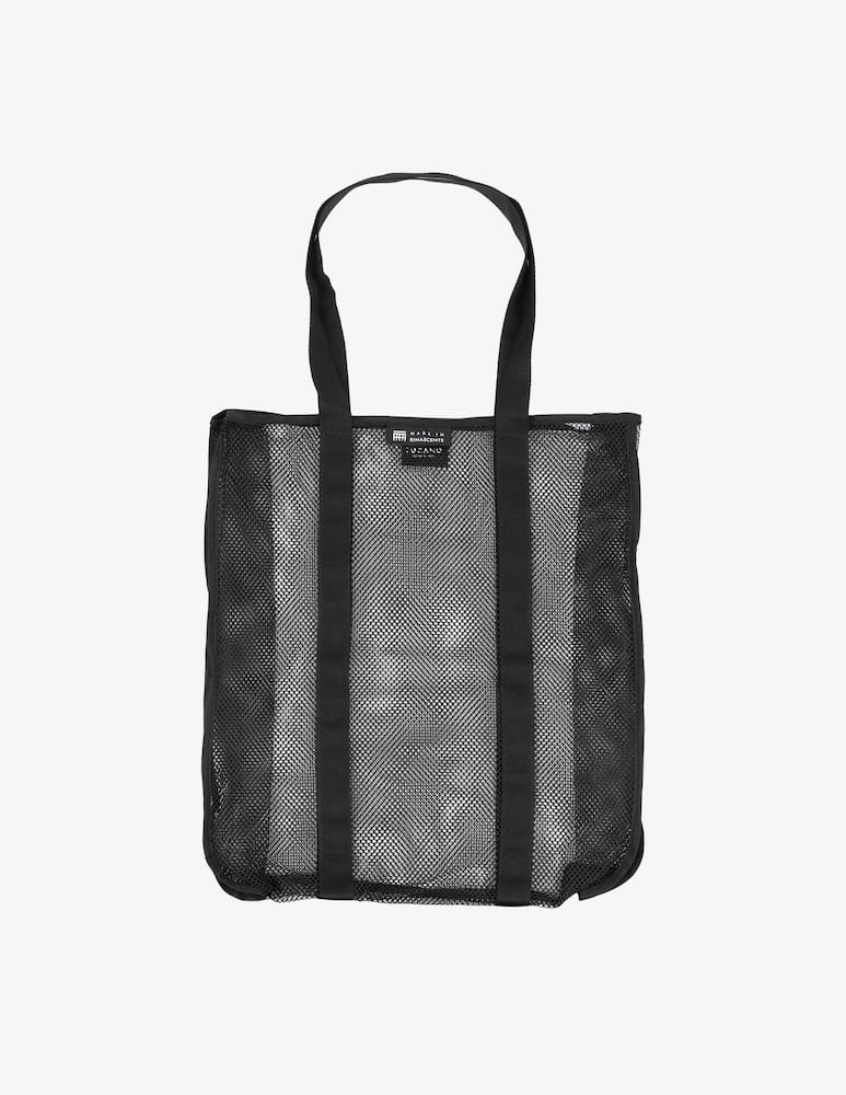 Tucano Shopper Rete Nera Logo Bianco Targhetta - immagine 1 Tucano Shopper Rete Nera Logo Bianco Targhetta - immagine 1