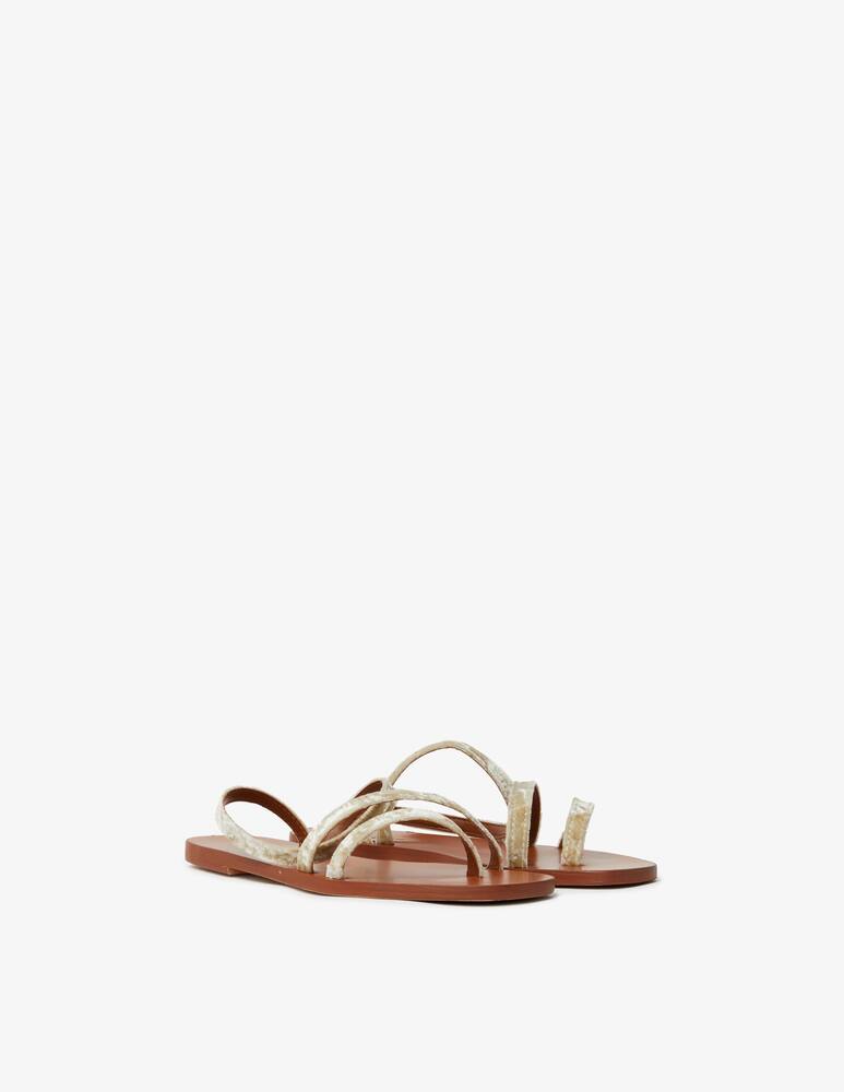 rinascente lanapo Pietrasanta velvet flat sandals
