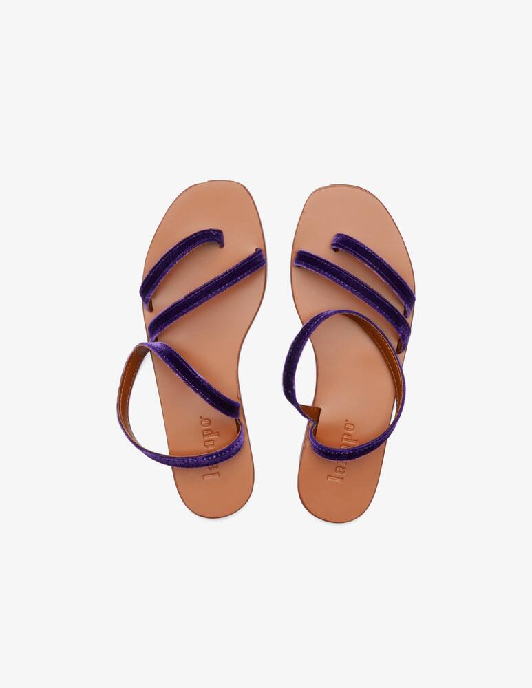 rinascente lanapo Pietrasanta velvet flat sandals