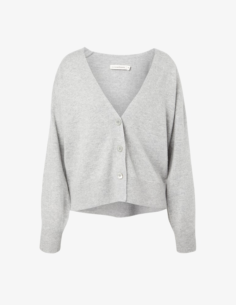 Pure Cashmere V-neck long-sleeved cardigan - picture 1 Pure Cashmere V-neck long-sleeved cardigan - picture 1