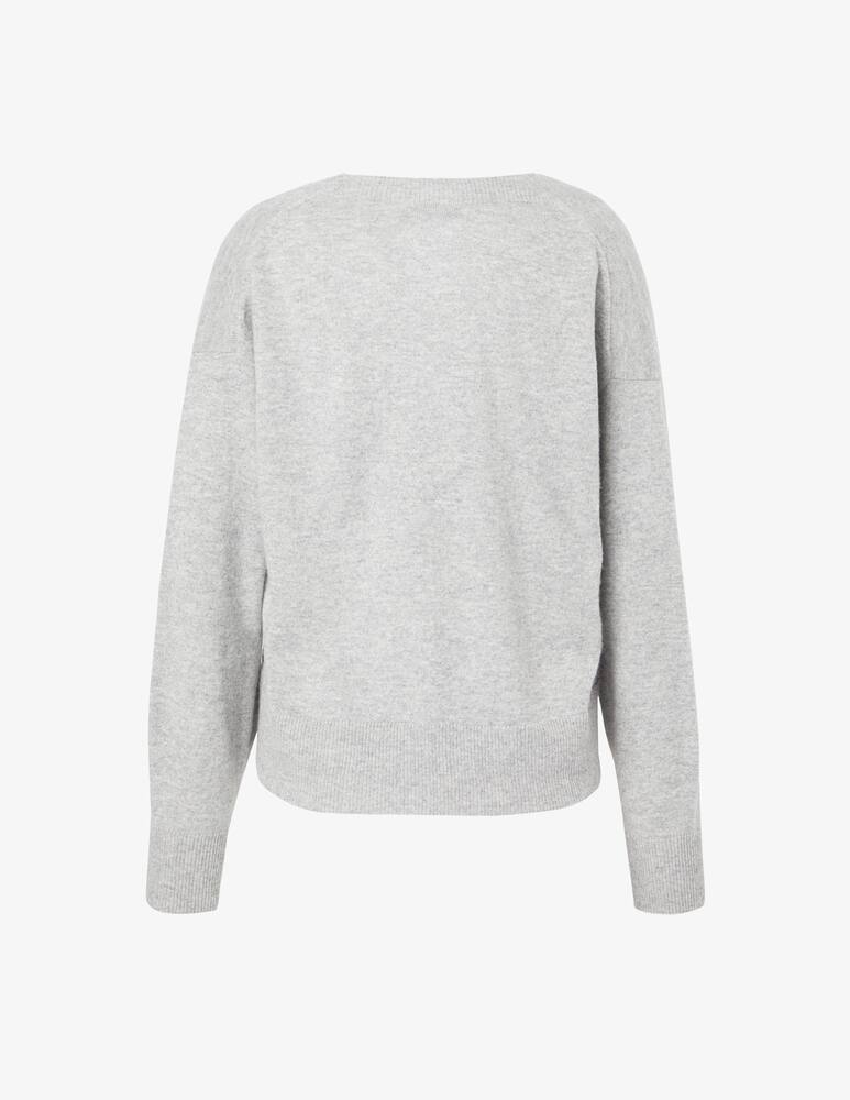 Pure Cashmere V-neck long-sleeved cardigan - picture 2 Pure Cashmere V-neck long-sleeved cardigan - picture 2