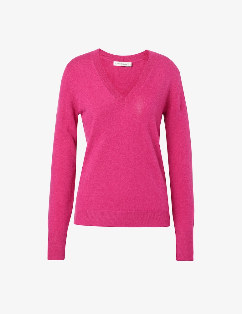 Pure Cashmere Maglione scollo v manica lunga - immagine 1 Pure Cashmere Maglione scollo v manica lunga - immagine 1