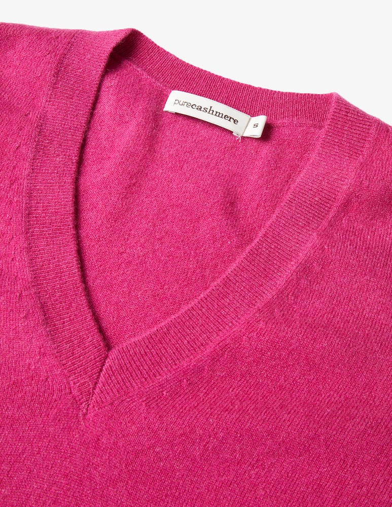 Pure Cashmere Maglione scollo v manica lunga - immagine 2 Pure Cashmere Maglione scollo v manica lunga - immagine 2