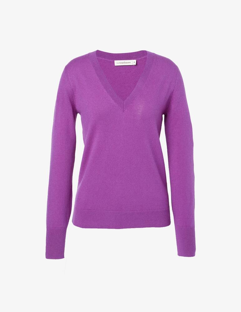 Pure Cashmere Maglione scollo v manica lunga - immagine 1 Pure Cashmere Maglione scollo v manica lunga - immagine 1