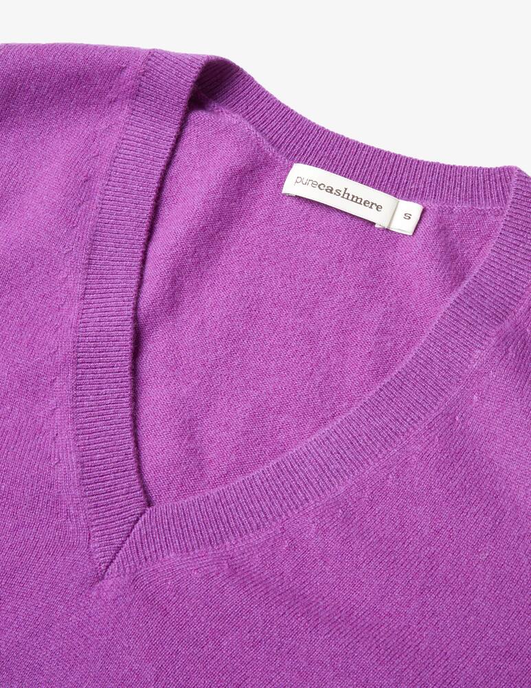 Pure Cashmere Maglione scollo v manica lunga - immagine 2 Pure Cashmere Maglione scollo v manica lunga - immagine 2