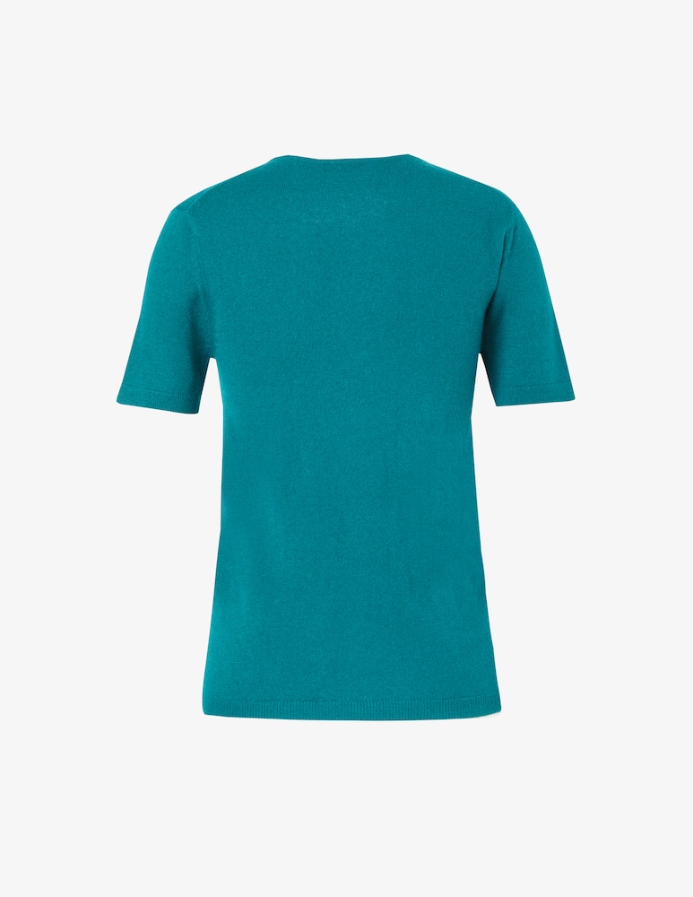 Pure Cashmere Roundneck short sleeved sweater - picture 3 Pure Cashmere Roundneck short sleeved sweater - picture 3