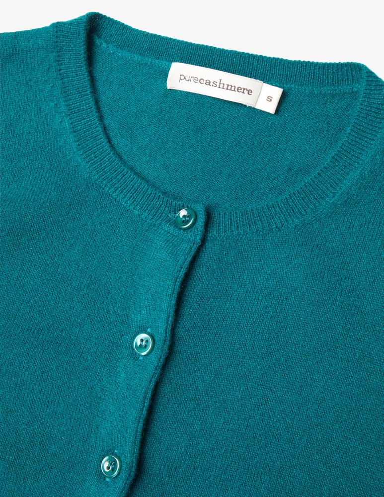 Pure Cashmere Cardigan girocollo - immagine 2 Pure Cashmere Cardigan girocollo - immagine 2