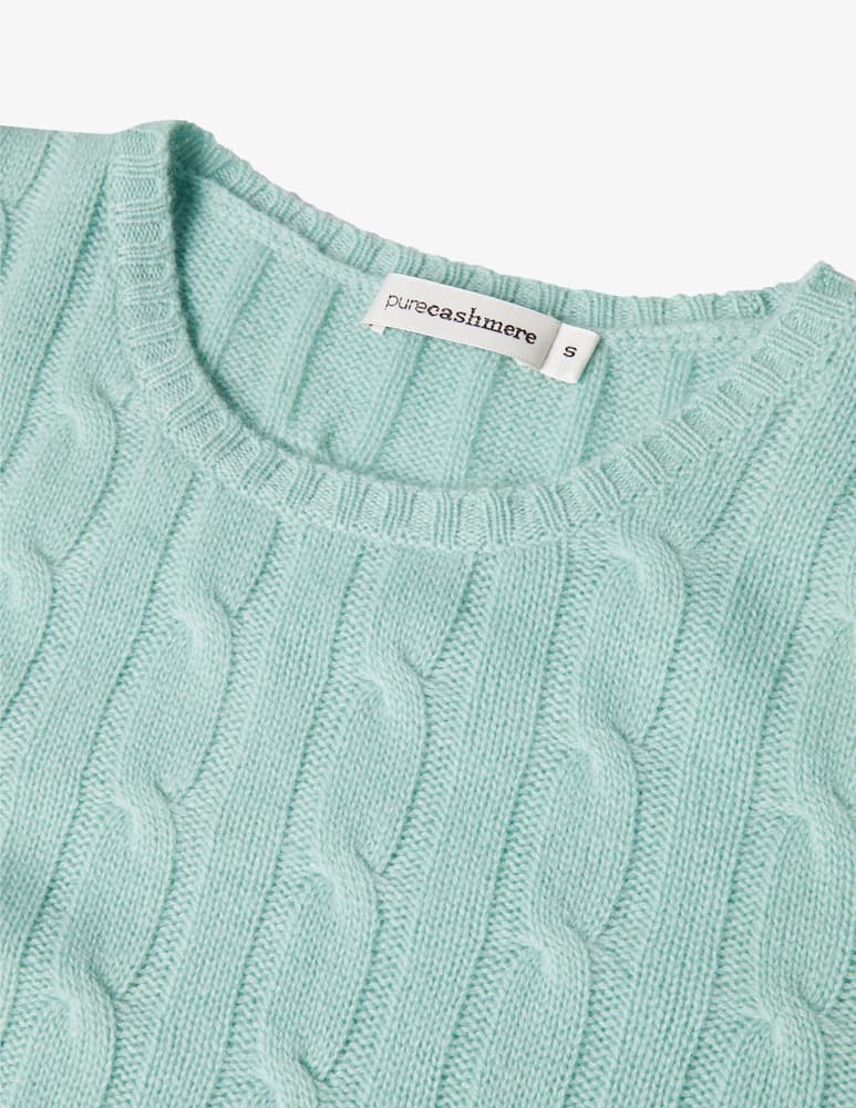 rinascente Pure Cashmere Maglione girocollo cable treccia