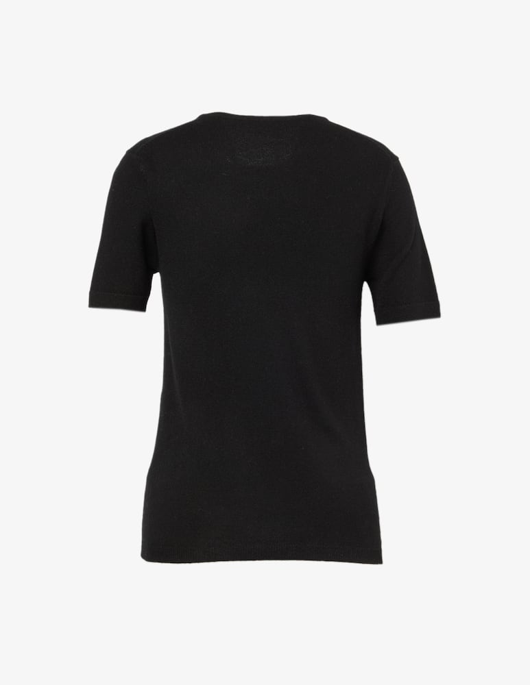 Pure Cashmere Roundneck short sleeved sweater - picture 3 Pure Cashmere Roundneck short sleeved sweater - picture 3