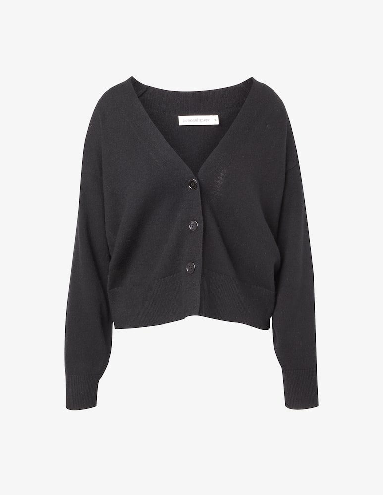 Pure Cashmere Cardigan scollo v a manica lunga - immagine 1 Pure Cashmere Cardigan scollo v a manica lunga - immagine 1