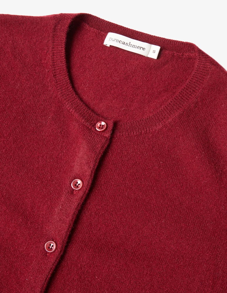 Pure Cashmere Cardigan girocollo - immagine 2 Pure Cashmere Cardigan girocollo - immagine 2