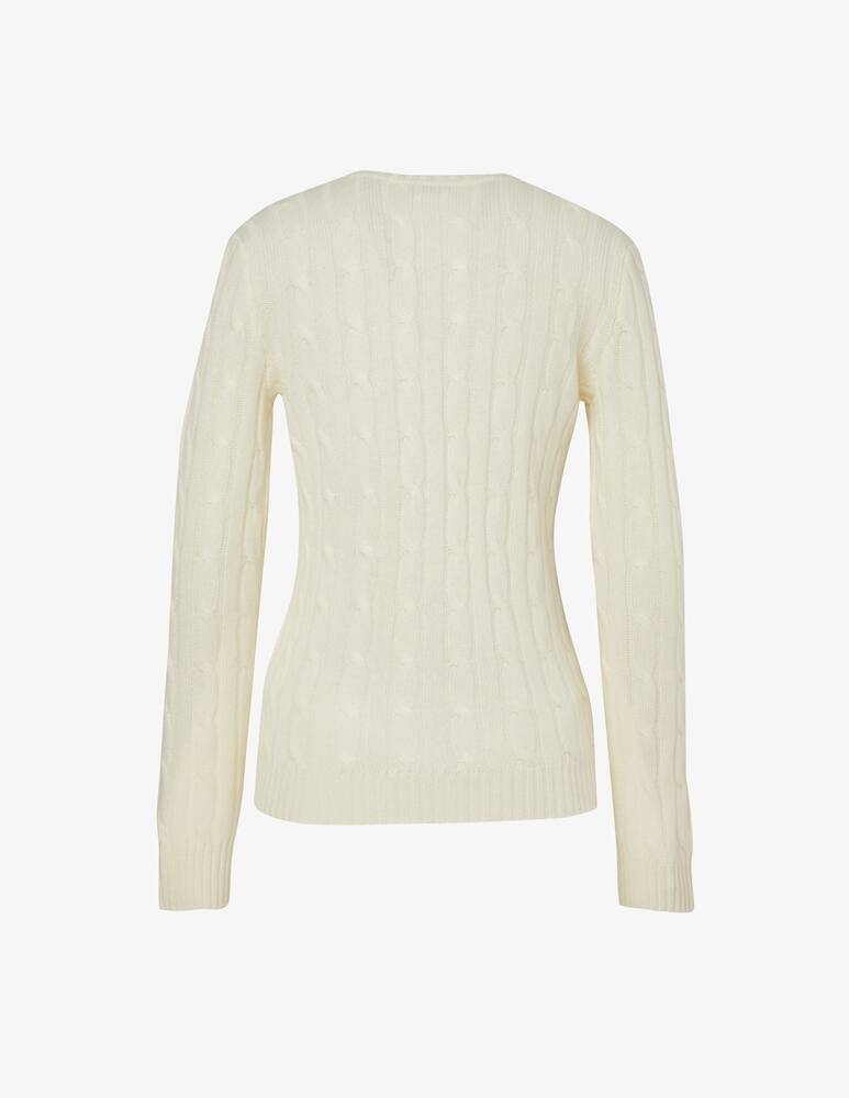 rinascente Pure Cashmere Cable braid crew neck sweater