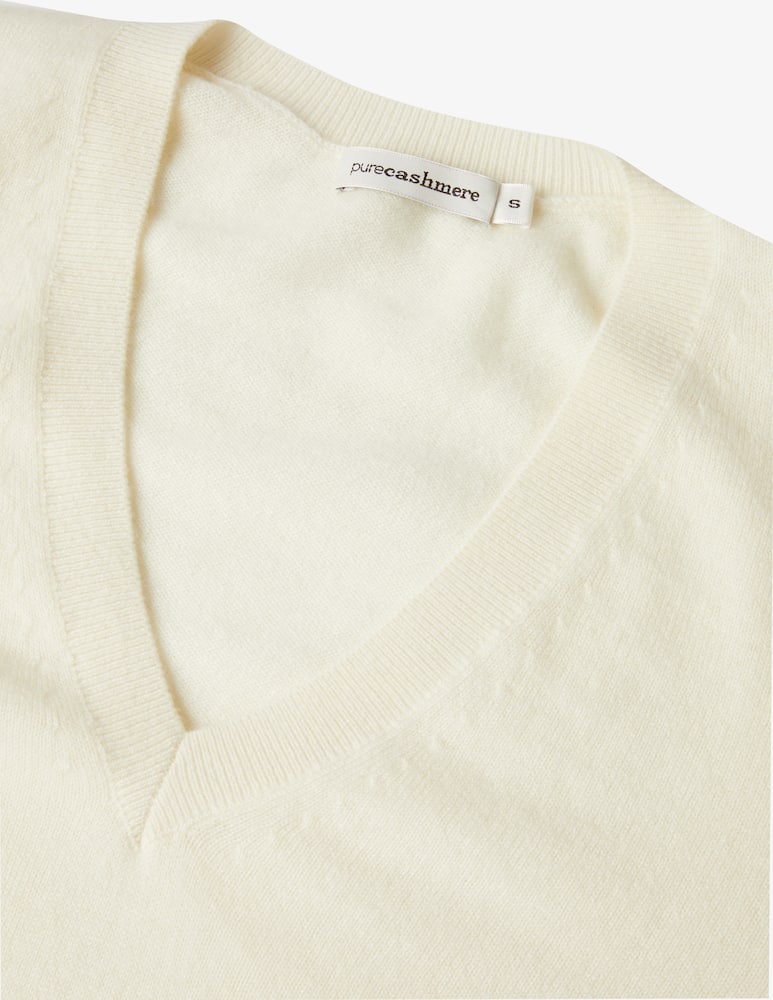 rinascente Pure Cashmere Maglione scollo v manica lunga