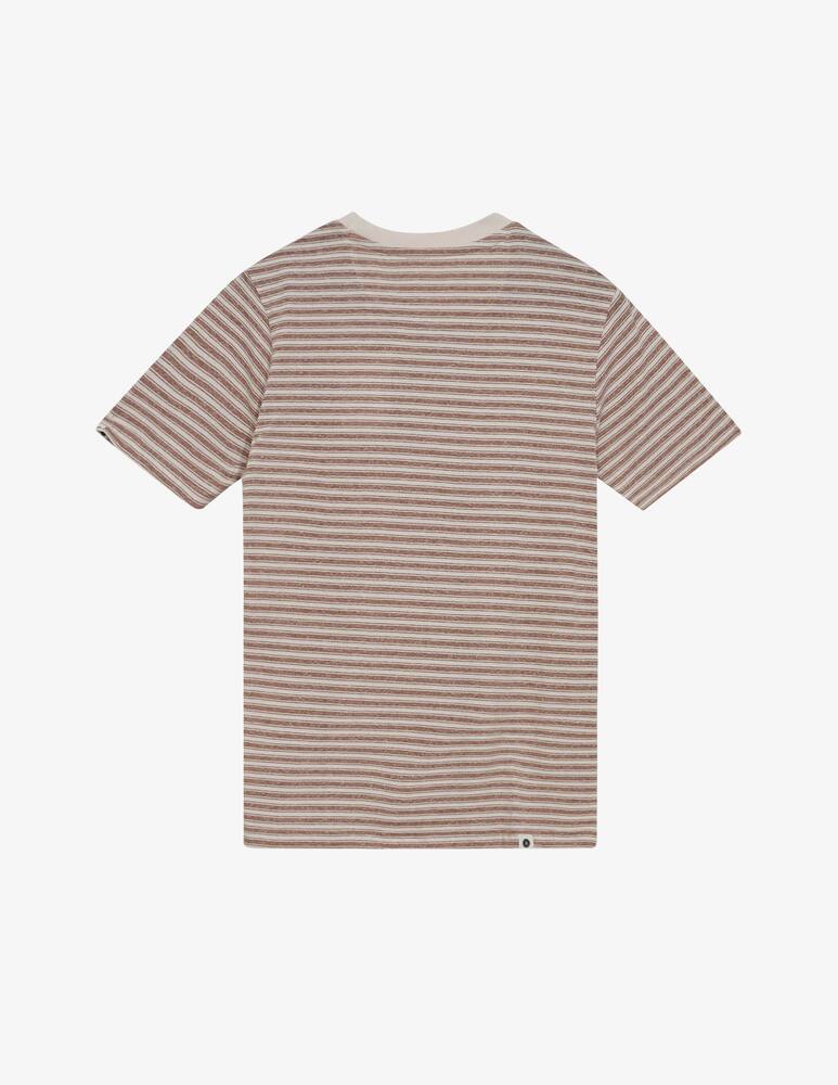 rinascente Anerkjendt Stripe akrod linen t-shirt
