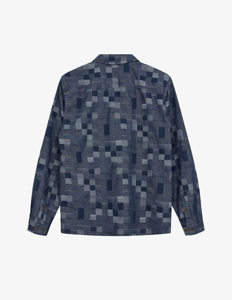 rinascente Anerkjendt Akoscar denim patch overshirt