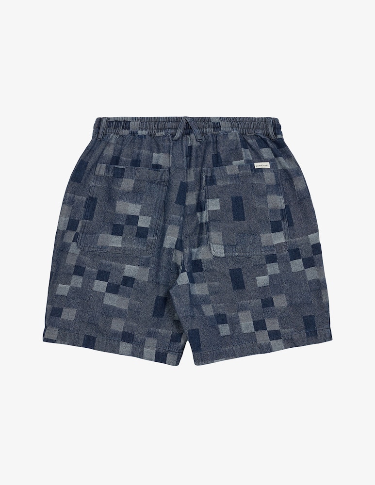 rinascente Anerkjendt Denim patch shorts