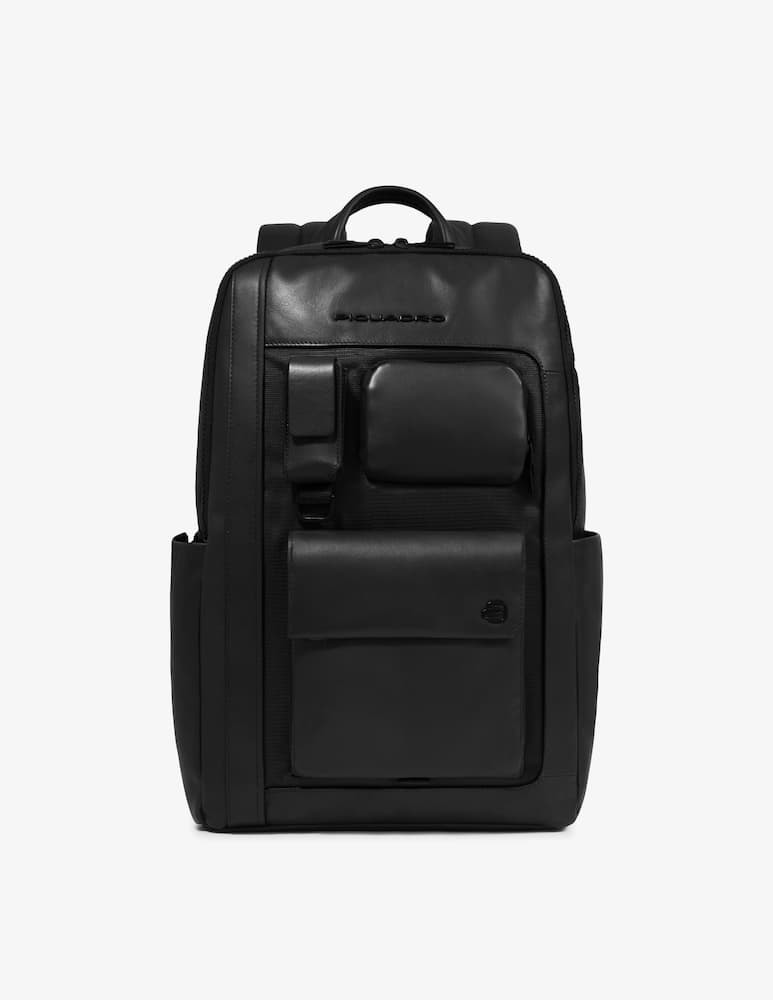 Piquadro Liko Zaino In Pelle Con Pc 14'' - immagine 1