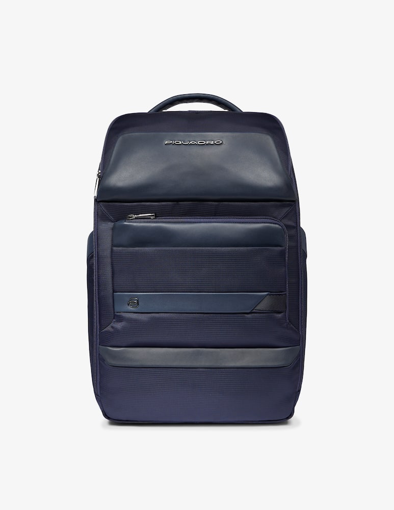 Piquadro Nevet Zaino Porta Pc 15,6'' 2 Comparti Pelle E Tessuto - immagine 1 Piquadro Nevet Zaino Porta Pc 15,6'' 2 Comparti Pelle E Tessuto - immagine 1
