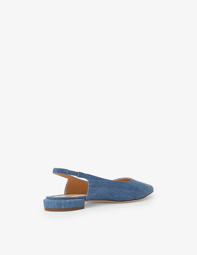 rinascente Fabio Rusconi Slingback in pelle tacco in denim
