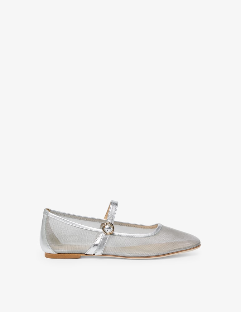 Fabio Rusconi Ballerina maryjane leather mesh - picture 1