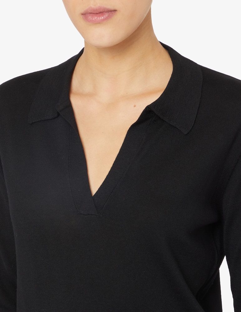 Rinascente Collection Maglia colo polo in merino - immagine 4 Rinascente Collection Maglia colo polo in merino - immagine 4