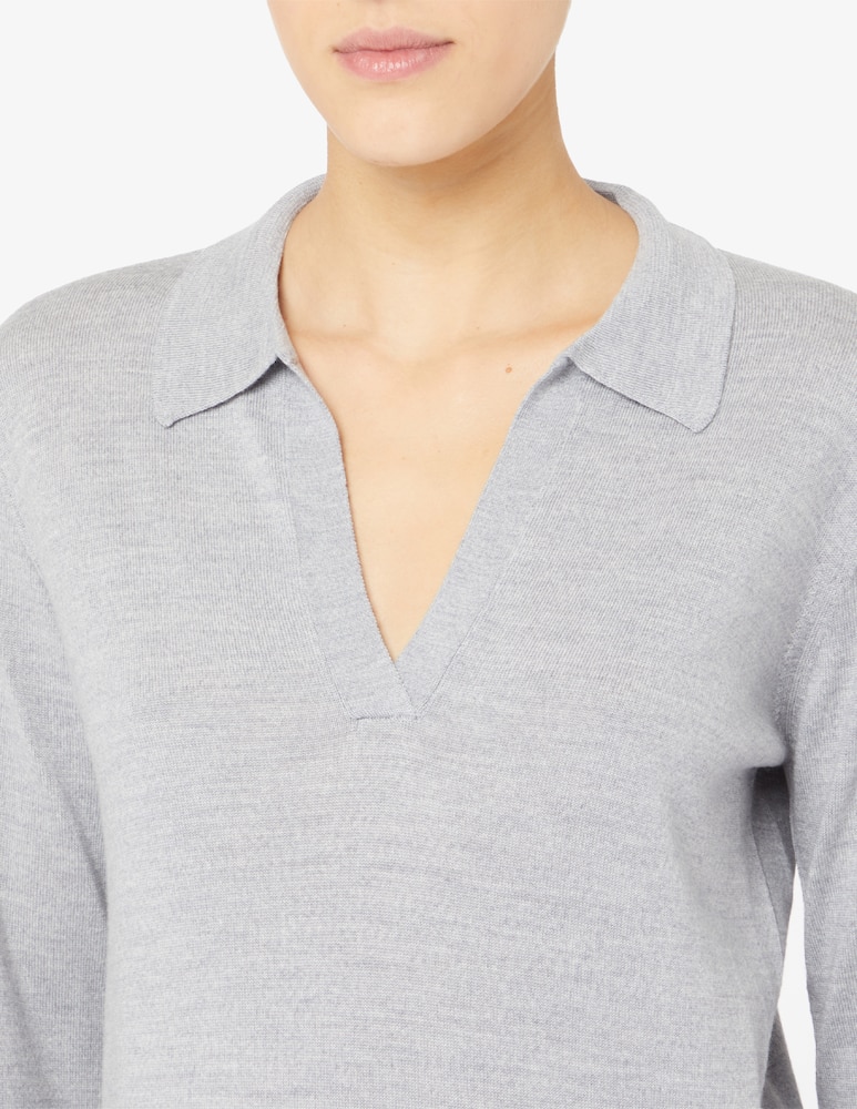 Rinascente Collection Maglia colo polo in merino - immagine 4 Rinascente Collection Maglia colo polo in merino - immagine 4