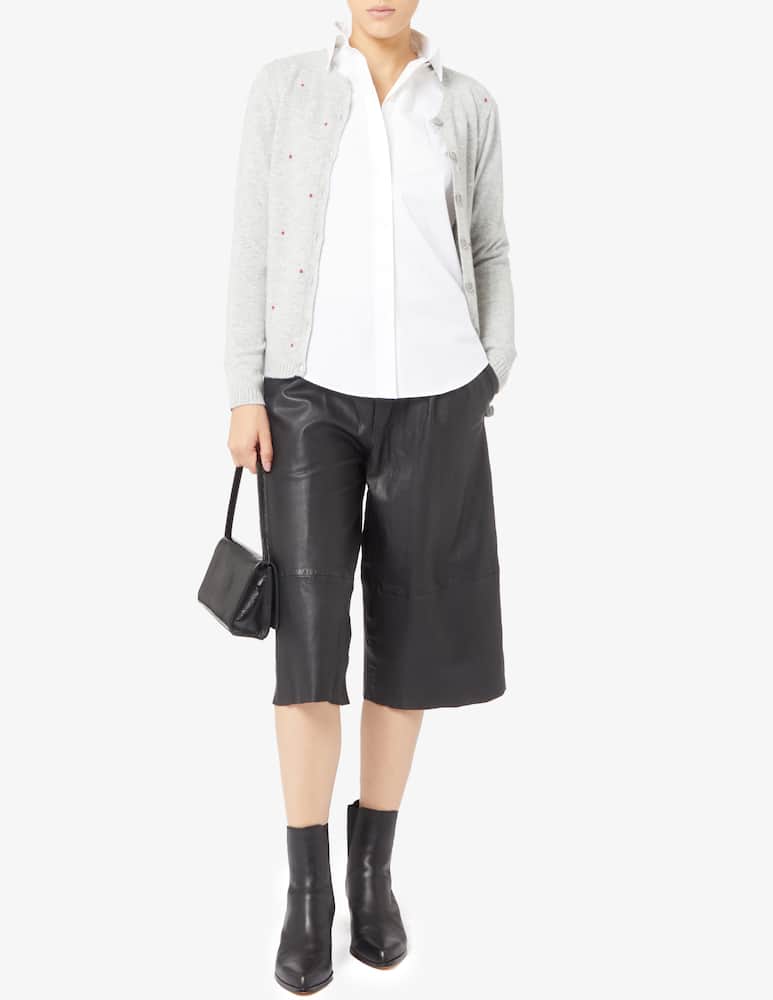Elizabeth Ascot Cardigan in misto lana a pois - immagine 2