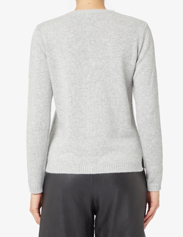 Elizabeth Ascot Cardigan in misto lana a pois - immagine 3