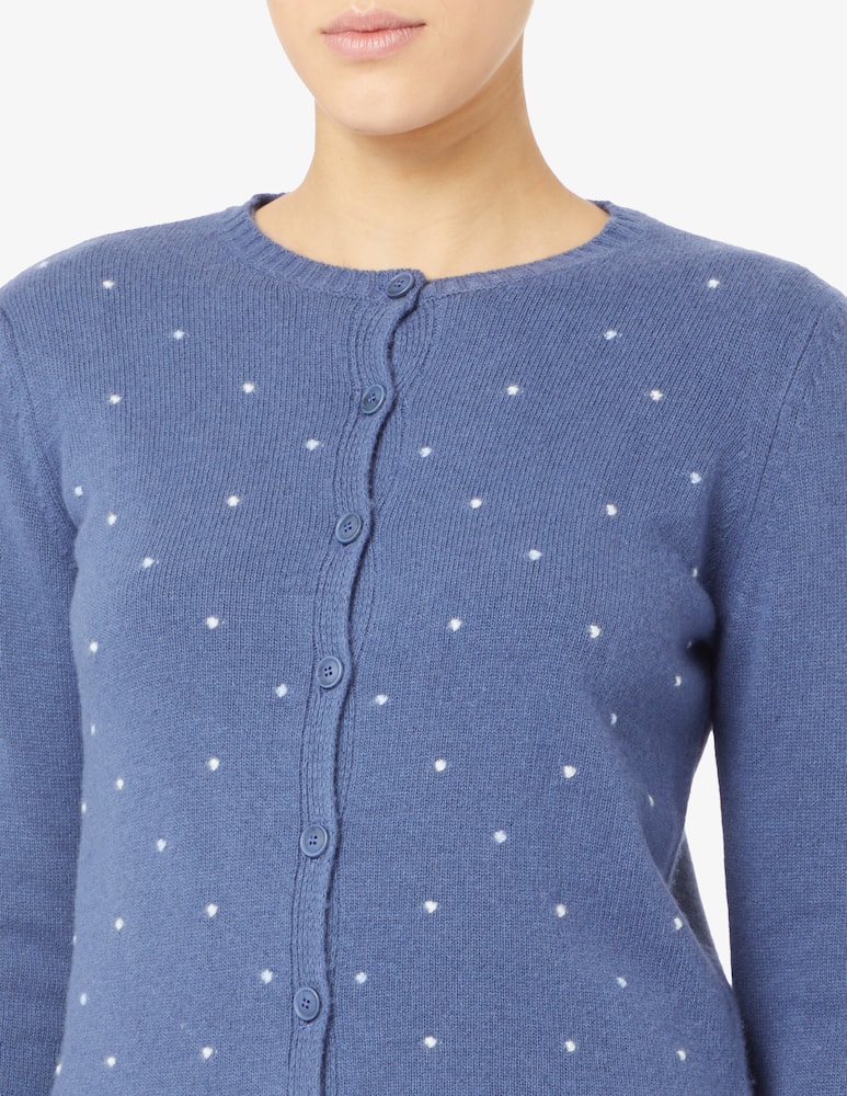 Elizabeth Ascot Cardigan in misto lana a pois - immagine 4 Elizabeth Ascot Cardigan in misto lana a pois - immagine 4