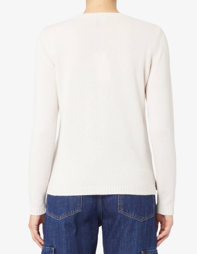 Elizabeth Ascot Cardigan in misto lana a pois - immagine 3