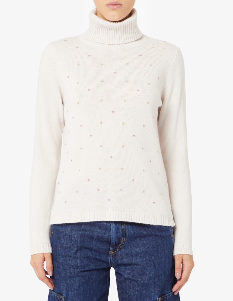 Elizabeth Ascot Maglione a collo alto in misto lana - immagine 1