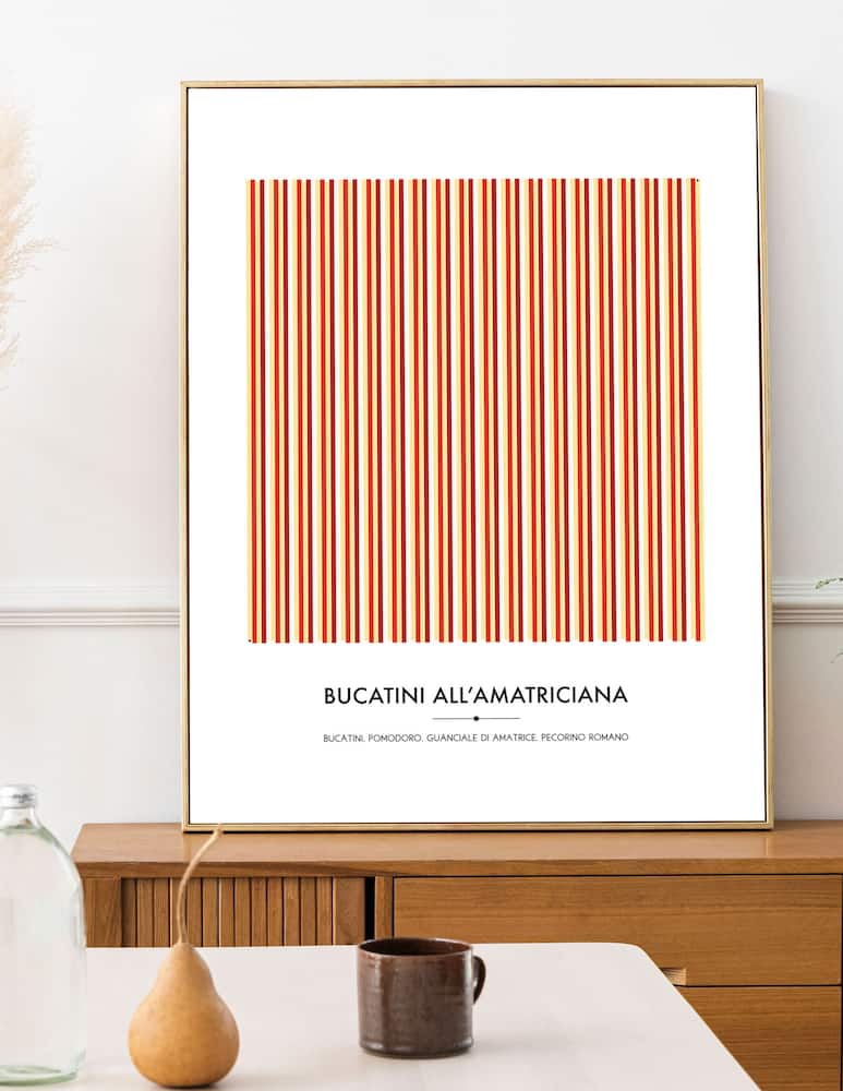 Slurp Design Bucatini alla Amatriciana Poster - picture 1 Slurp Design Bucatini alla Amatriciana Poster - picture 1
