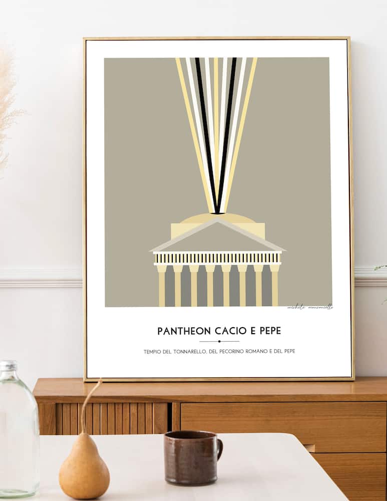 Slurp Design Pantheon Cacio e Pepe Poster - picture 1 Slurp Design Pantheon Cacio e Pepe Poster - picture 1